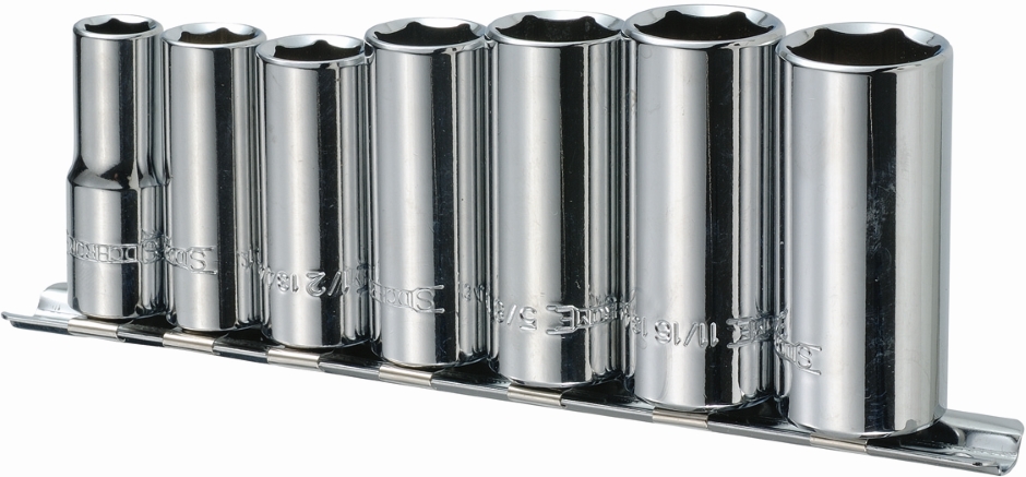 Other view of 7-Piece Deep Socket Set - Imperial - 3/8" Square Drive - SCMT13430 - Sidchrome