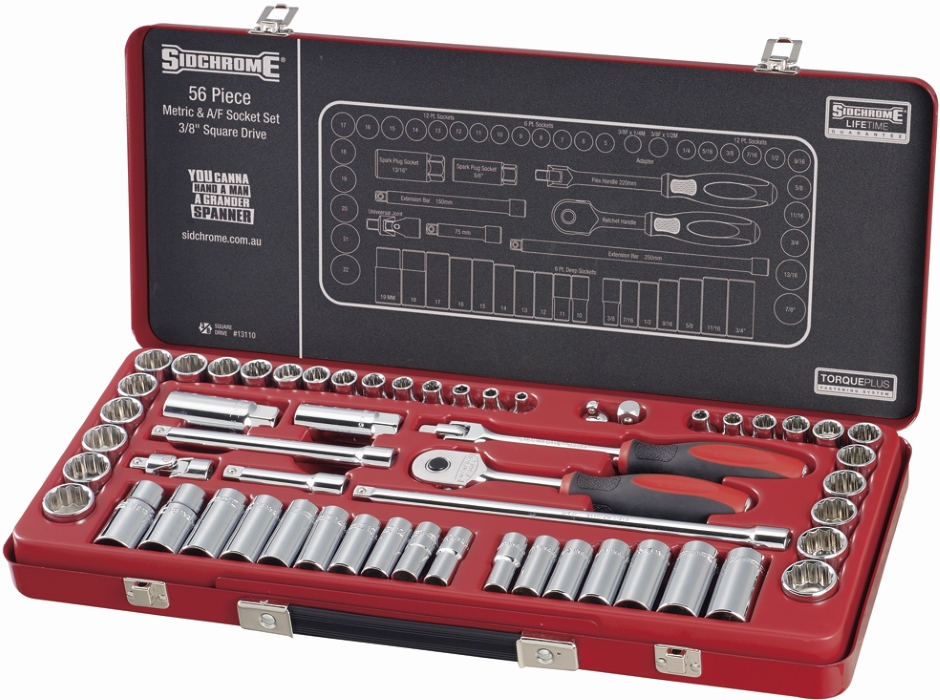 Other view of 56-Piece Socket Set - Imperial/Metric - 3/8" Square Drive - SCMT13110 - Sidchrome