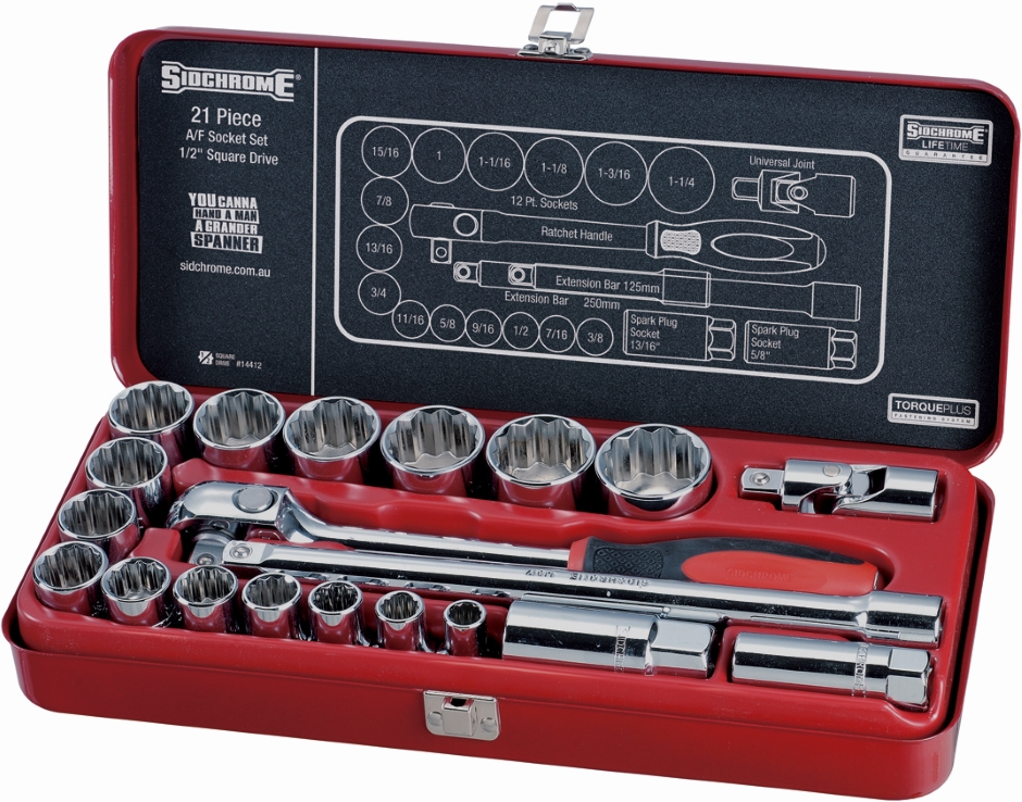 Other view of 21-Piece Socket Set - Imperial - 1/2" Square Drive - SCMT14412 - Sidchrome