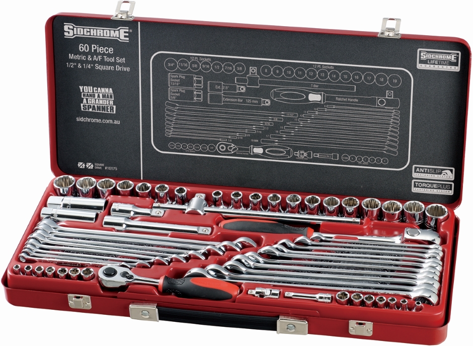 Other view of 60-Piece Socket & Spanner Set - Ring & Open End - Imperial/Metric - SCMT10175 - Sidchrome