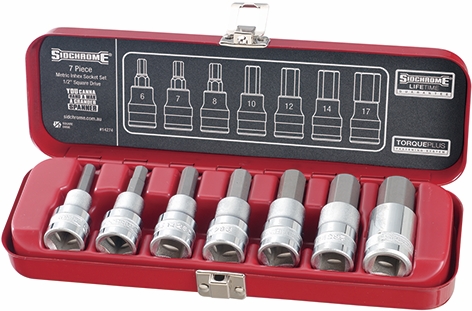 Other view of 7-Piece In-Hex Socket Set - Metric - 1/2" Drive - SCMT14274 - Sidchrome