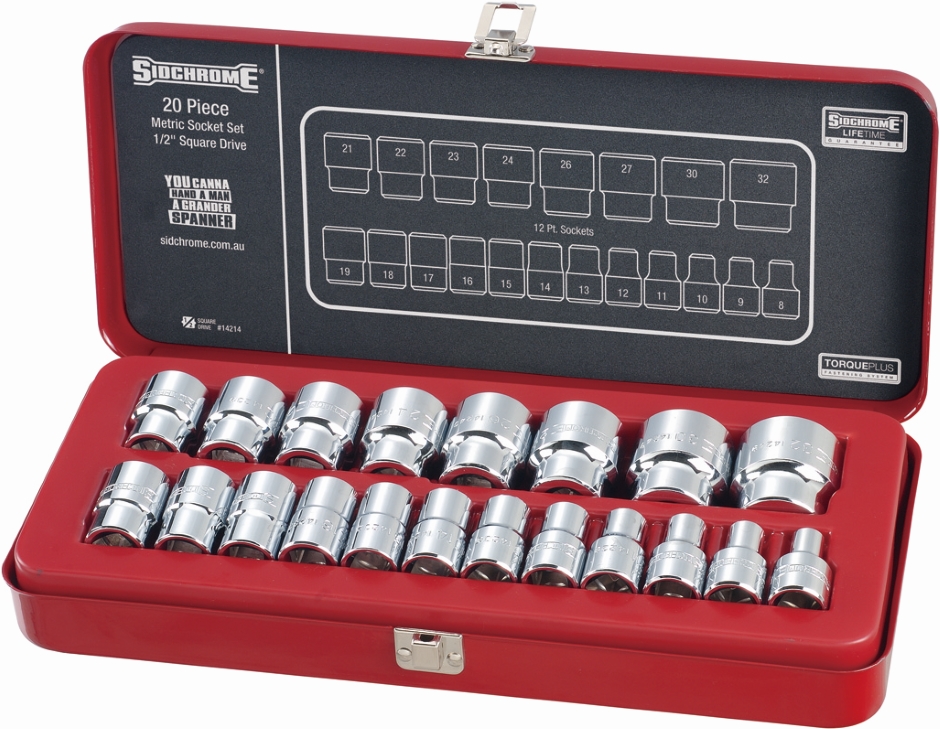 Other view of 20-Piece Socket Set - Metric - 1/2" Square Drive - SCMT14214 - Sidchrome