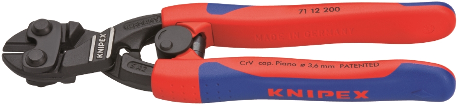 Other view of Bolt Cutter - Compact - Lever Action - Chrome Vanadium Steel - 200 mm Length - Slim Multi-Component Grip - 7112200 - Knipex