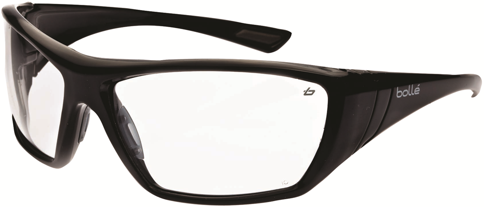 Other view of Bolle - Spectacles - Hustler - ALS Anti-fog/Anti-scratch - Clear Lens - Black Frame