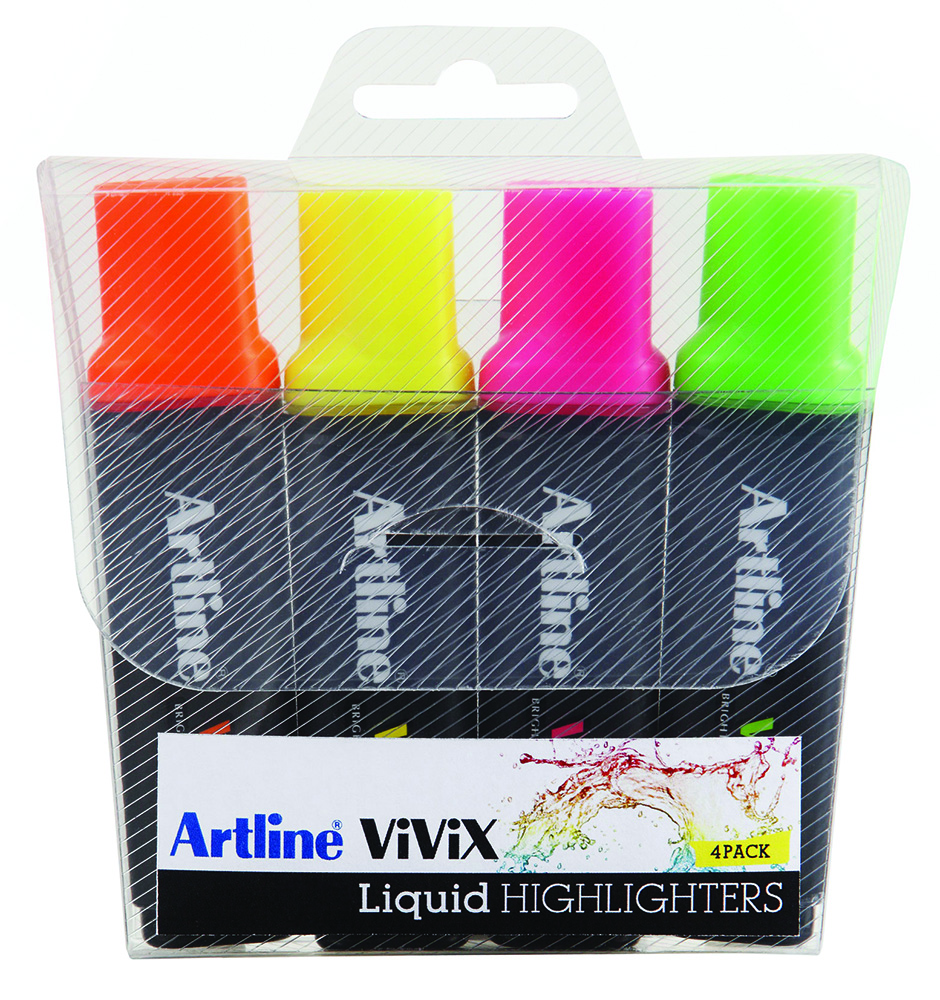 Other view of Artline Stubby Vivix Highlighter - Assorted (4)