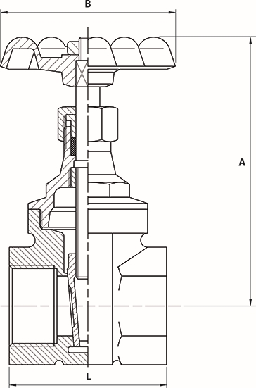 Other view of VALVE GATE HEAVY PATTN ZETCO BRONZE 10MM