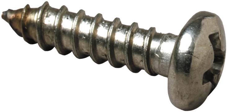 Other view of Self Tapping Screw - Pan Head - Phillips Drive - 304 Stainless Steel - 12G x 2" - 678156 - Brighton Best