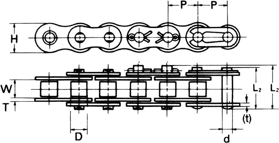 Other view of CHAIN ROLLER S/STEEL 80-1SS