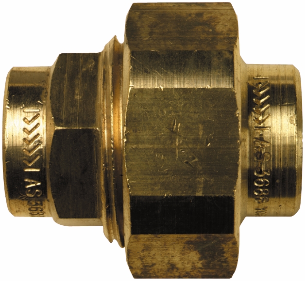 Other view of CONNECTOR BRASS UNION YORKWAY W11 3/4"OD