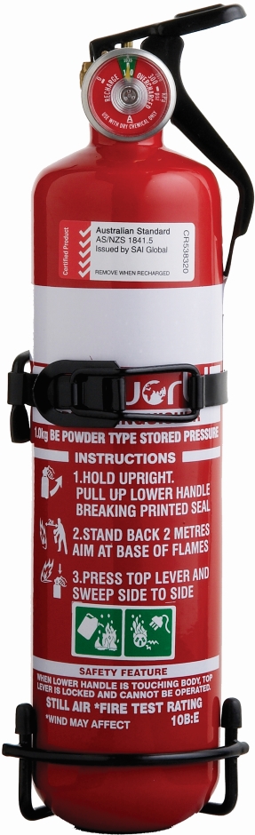 Other view of Fire Extinguisher - Dry Chemical Powder - 1 kg - 10BE - Mild Steel Cylinder - 1035 KPa - 70 x 320 mm - BE - Fireworld