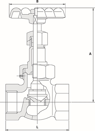 Other view of VALVE GLOBE UB BRZ ZETCO SCR 25MM