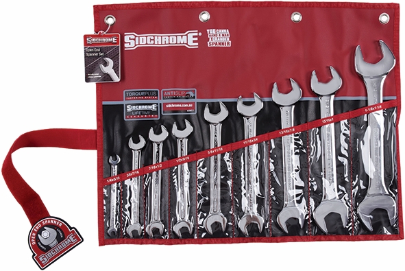 Other view of 9-Piece Spanner Set - Open End - Imperial - SCMT20411 - Sidchrome