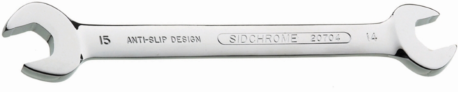 Other view of Spanner - Double Open End - Imperial - 3/8" x 7/16" - Chrome Vanadium Steel - SCMT20801 - Sidchrome