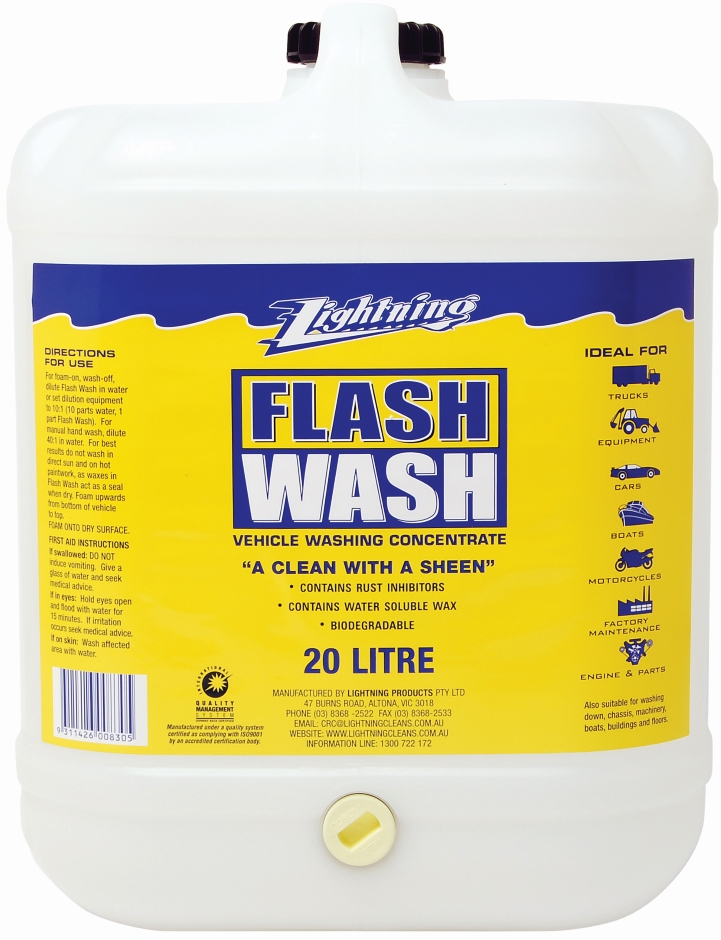 Other view of Flash Wash Vehicle Cleaner - Clear Yellow - 20 L - Can - 501T - Lightning