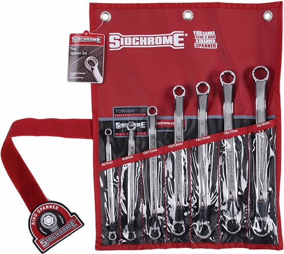 Other view of 7-Piece Spanner Set - Ring End - Metric - SCMT21206 - Sidchrome