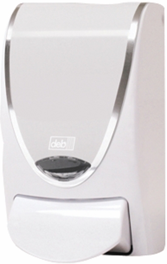 Other view of Cleanse Washroom Manual Dispenser - Plastic - White With Chrome Border - 1 L - DIS2127 - Deb Stoko