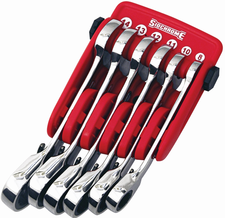 Other view of 6-Piece Stubby Geared Spanners Set - Metric - SCMT22294 - Sidchrome