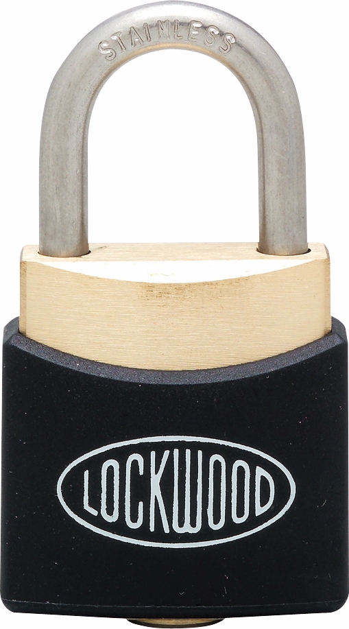 Other view of PADLOCK 312  30MM BRS CASE STEEL SHACKLE - Lockwood Assa Abloy