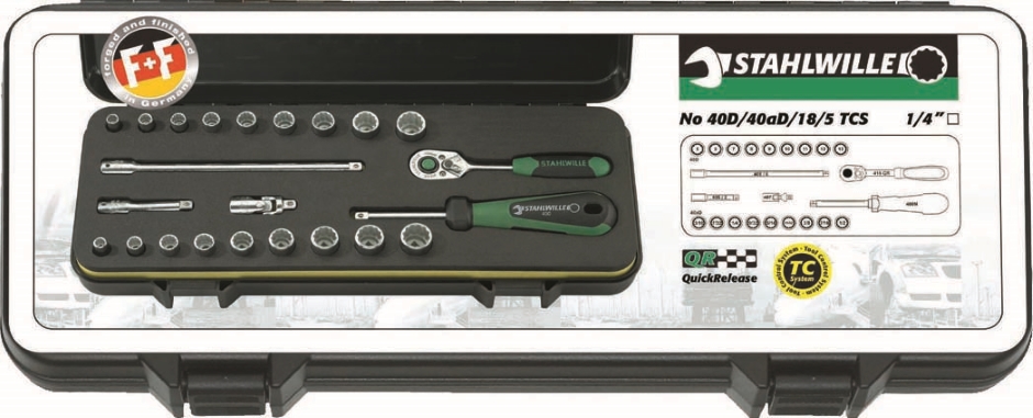 Other view of 23-Piece Socket Set - Imperial/Metric - 1/4" Square Drive - 706955 - Stahlwille