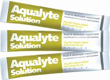 Other view of Aqualyte Solution - Lemon Lime - 25 g Sachet - 40610 - Point Health - (250 Satchets)