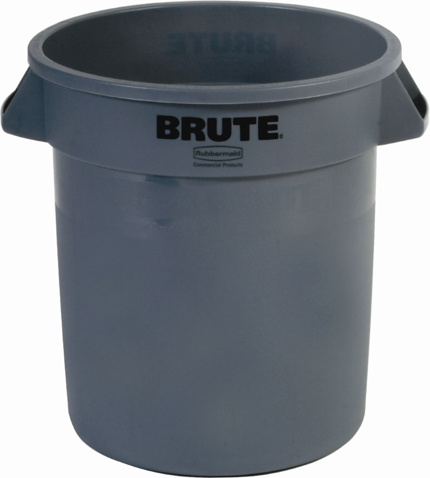 Other view of Container Without Lid - Round - Plastic - Grey - 38 L - RFG261000 GRAY - Brute® - Rubbermaid