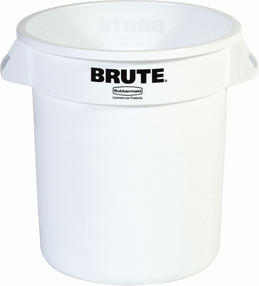 Other view of Container Without Lid - Round - Plastic - White - 38 L - RFG261000 WHT - Brute® - Rubbermaid