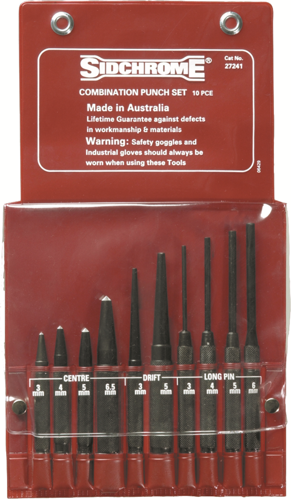 Other view of Combination Punch Set - 10 Piece - 27241 - Sidchrome®