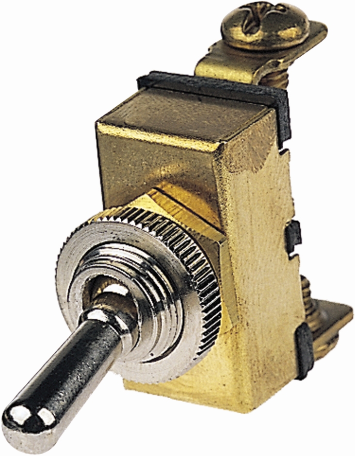 Other view of Flick Toggle Switch - Chrome Plated - 20/10 A - 12/24 VDC - 50 mm x 27 mm x 15 mm - Hella