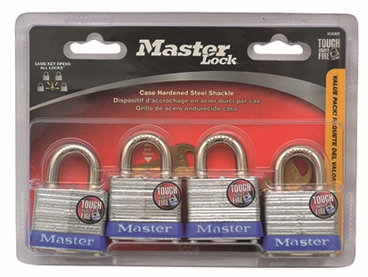 Other view of Master Lock - Padlock - Keyed Alike - Steel - 40 mm x 7 mm x 38 mm - 3DLFAU -