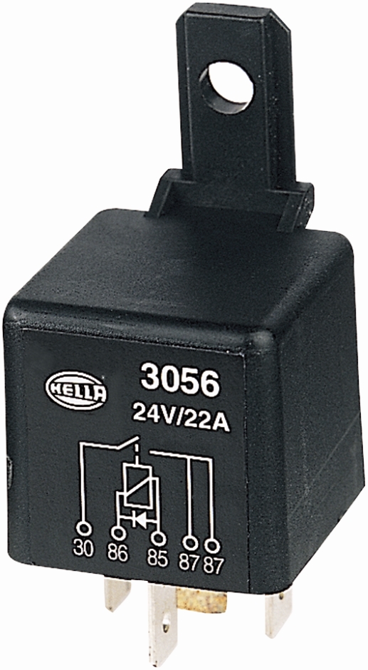 Other view of Mini Relay - 22 A - 24 V - 5 Pin - Normally Open - Hella