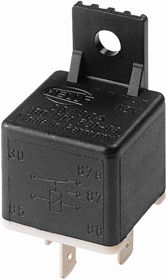 Other view of Single Mini Relay - 20/10 A - 24 V - 5 Pin - Change-Over - Hella