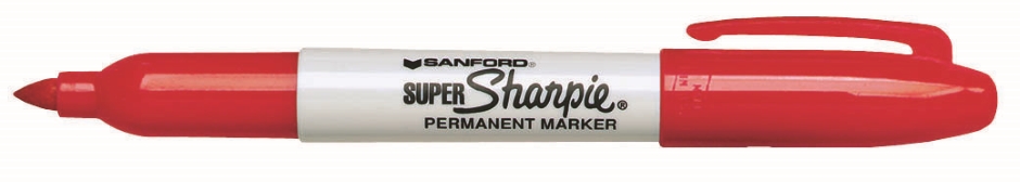 Other view of Super Permanent Marker - Red - 1.5 mm Resilent Tip - Classic - 33002 - Sharpie - (12/Pack)