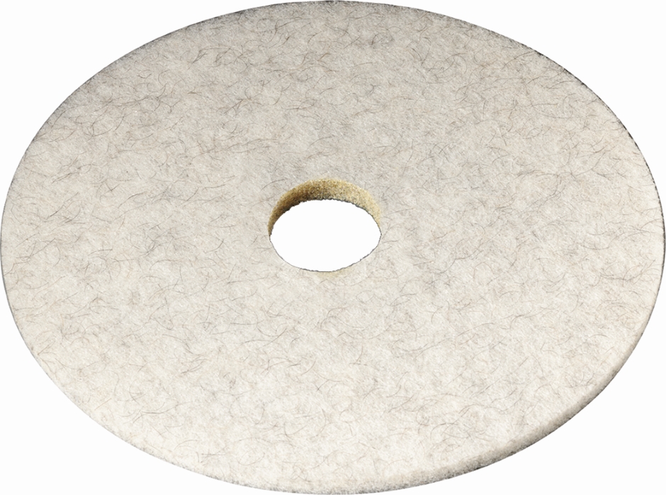 Other view of Round Natural Blend Burnishing Pad - Non-Woven Natural/Polyester Fiber - White - 21 x 1" - 3300 - Scotch-Brite™ - 3M