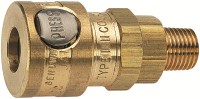 Other view of Jamec Pem Coupling Airline -Twin Push Button - 330M4 - BSP Male - 1/4" - 33.104