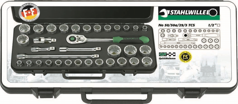 Other view of 34-Piece Socket Set - Imperial/Metric - 1/2" Square Drive - 707901 - Stahlwille