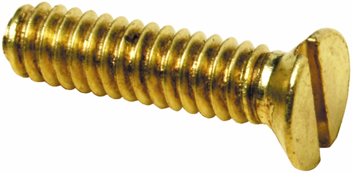 Other view of Metal Thread Screw - Countersunk Head - Slotted Drive - Brass - Metric - M3 x 10 mm - BRCSP310 - Hitech