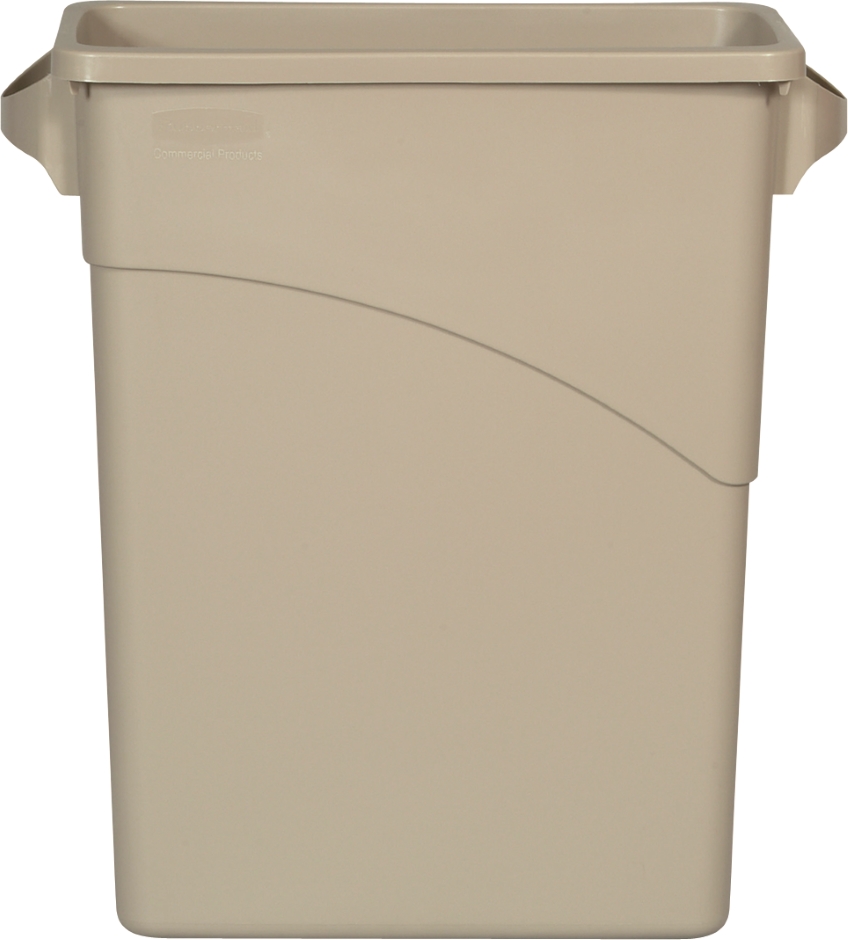 Other view of Waste Container With Handle - Plastic - Grey - 60.1 L - RFG354100LGRAY - Slim Jim® - Rubbermaid