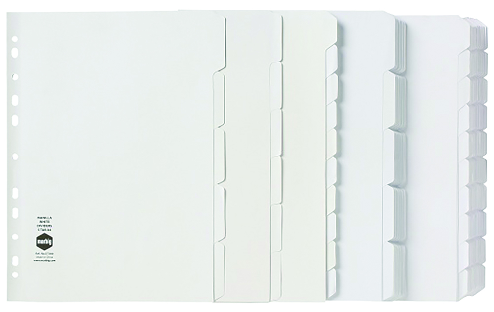 Other view of MARBIG - DIVIDERS 5 TAB WHITE MANILLA A4 - 37300F