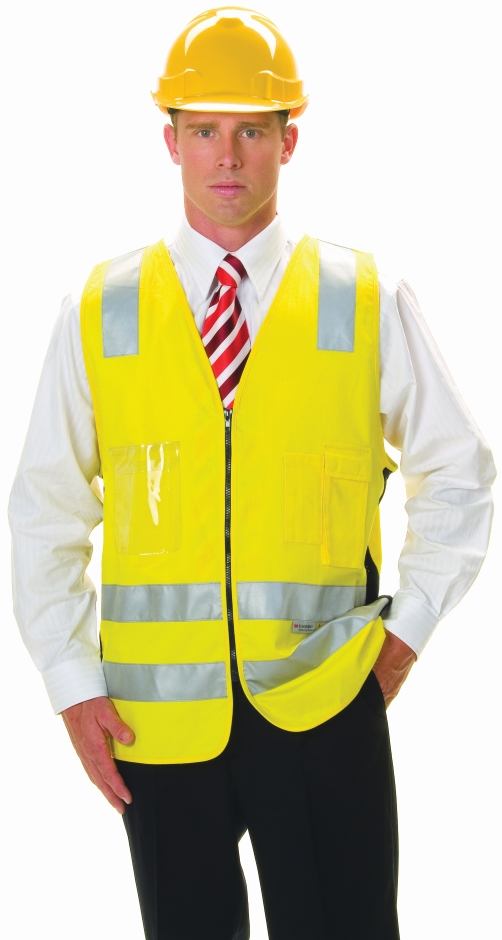 Other view of VEST SFTY ZIP DNC 3809 REF YE COT S