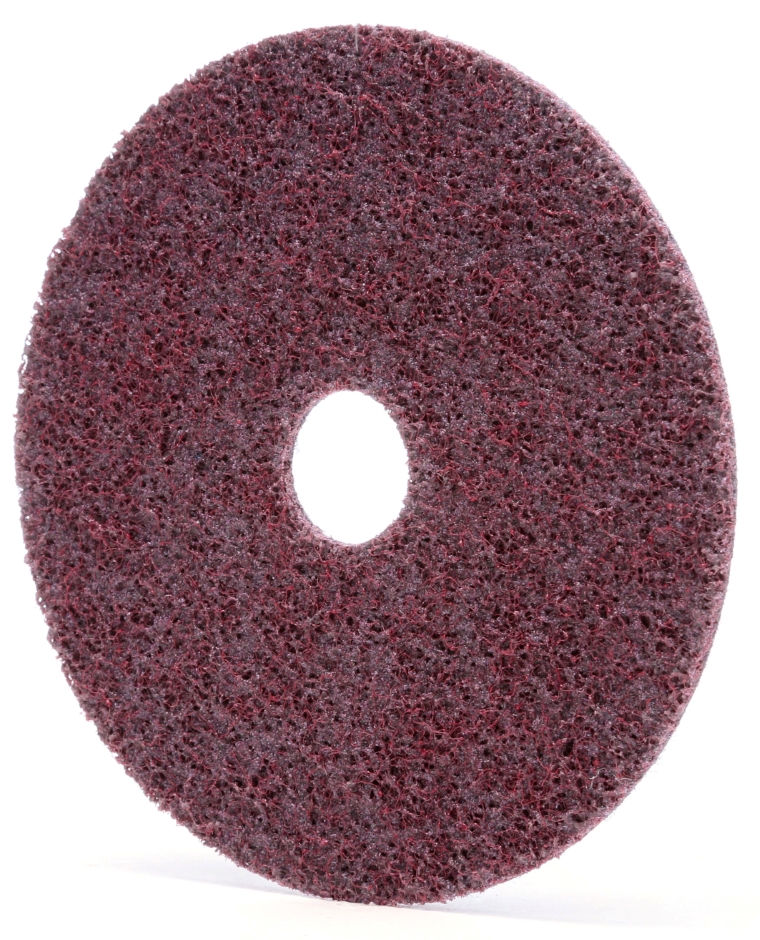 Other view of Light Grinding & Blending Disc - Centre-Pin - Ceramic Aluminium Oxide - 125 x 22 mm - Heavy-Duty Coarse - Maroon - Hook & Loop - Scotch-Brite™ - 3M