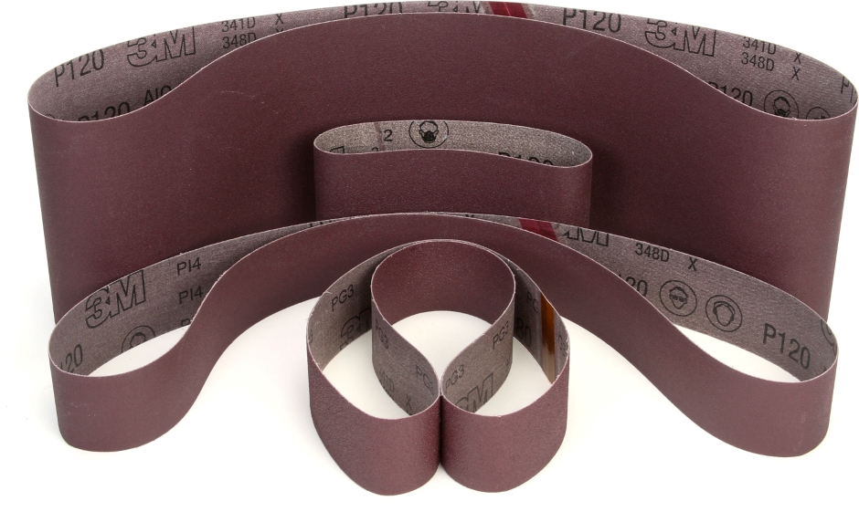 Other view of Sanding Cloth Belt - Aluminium Oxide - Resin Bond - Brown - 10 x 330 mm - 80 Grit - 351A - Three-M-ite™ - 3M