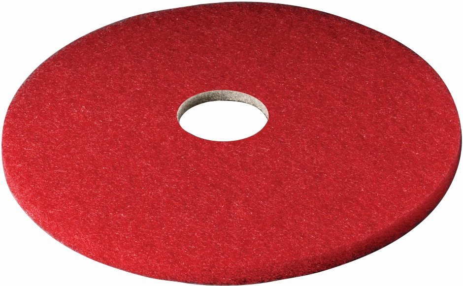 Other view of Round Buffer Pad - Non-Woven Polyester Fiber - Red - 16 x 1" - 5100 - Scotch-Brite™ - 3M