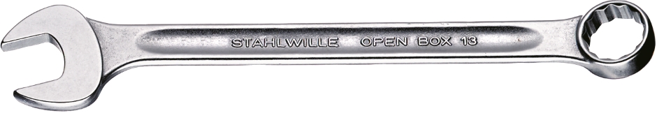 Other view of Combination Spanner - Ring & Open End - Imperial - 11/16" - Alloy Steel - Chrome - 13a Series - 705996 - Stahlwille