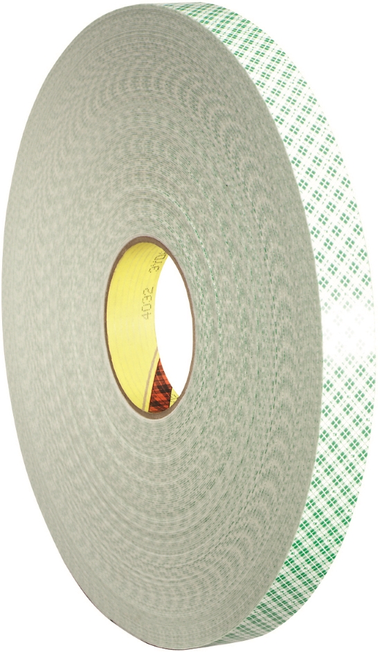 Other view of Double Sided Foam Tape - Double Coated - Off-White - Polyurethane Foam - 3M™ High Temperature Acrylic 100 - 9 mm x 66 m - 4032 - Scotch® - 3M™ - 18/Case