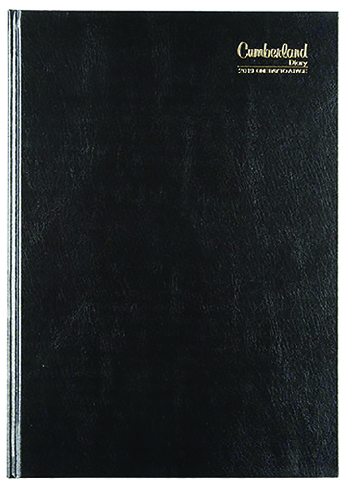 Other view of Cumberland - Diary Casebound - A4 Day to Page - Black - 41ECBK