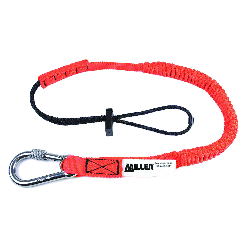 Other view of MILLER - TOOL LANYARD BUNGEE ELASTIC -  SS KARABINER - MBUNLAN32-48CAR/1