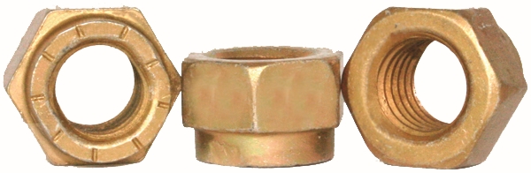 Other view of Lock Nut - High-Tensile - Hex Head - Grade L9 - Steel - Zinc Yellow Plated - UNF - 9/16-18 - 446062 - Stover® - Brighton Best