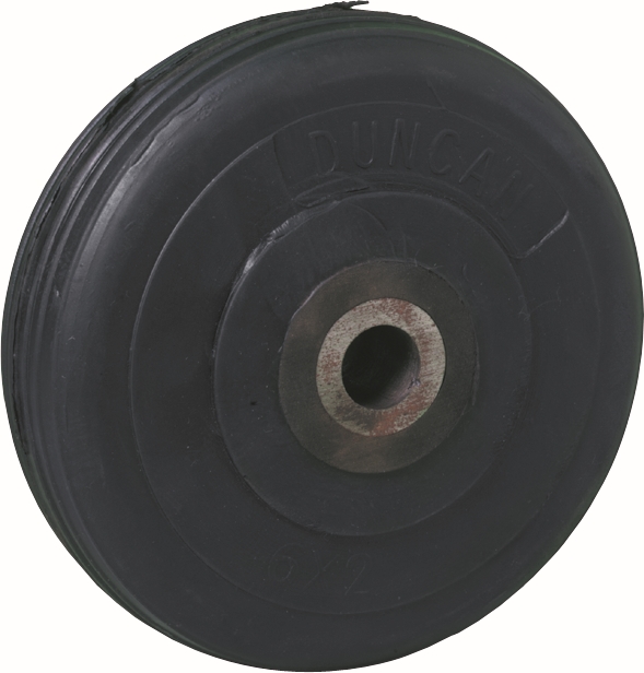 Other view of Solid Wheel - 150 kg - Rubber/Cast Steel - Black - 150 mm x 38 mm x 13 mm - SRSW1503813 - Lemcol - Richmond