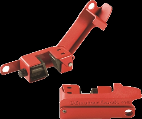 Other view of Circuit Breaker Lockout - Tall & Wide Toggles - Red - 0491B - Grip Tight - Master Lock