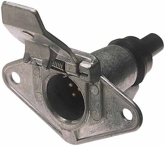 Other view of Small Socket - Die Cast Zinc Alloy - 12/24 V - 20/10 A - 7 Pole - Hella